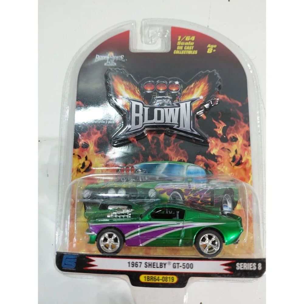 NIP 1 Badd Ride Blown 1:64 Die Cast 1967 Ford Mustang Shelby GT-500 Muscle Car